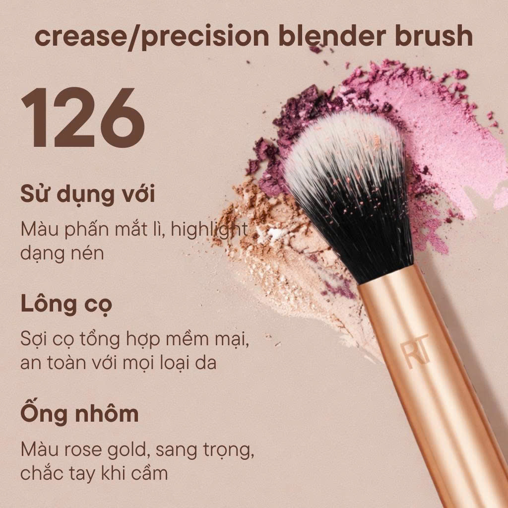 Cọ Tán Hốc Mắt Chính Xác RT Real Techniques Crease Và Precision Blender Brush R126